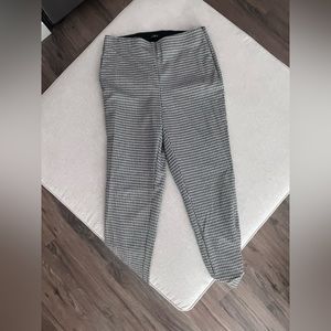 LOFT High Waisted Skinny Curve Plaid Leggings - Size 8